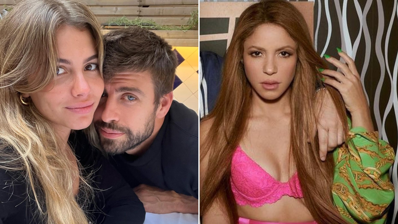 Piqué, namorada e Shakira