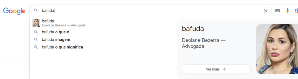 Deolane Bezerra aparece como 'bafuda' em biografia no Google