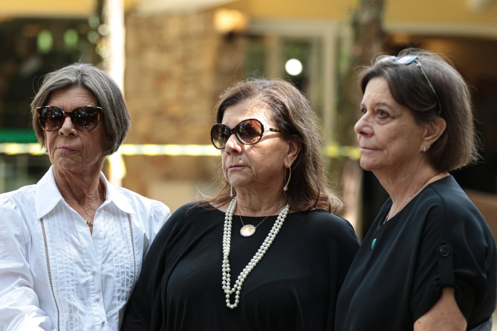 Sandra, Tânia e Nancy, filhas de Palmirinha
