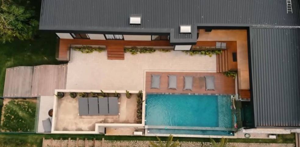 Vista aérea da casa de Bianca Andrade, a Boca Rosa do YouTube