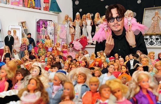 Johnny Depp e sua coleção de bonecas