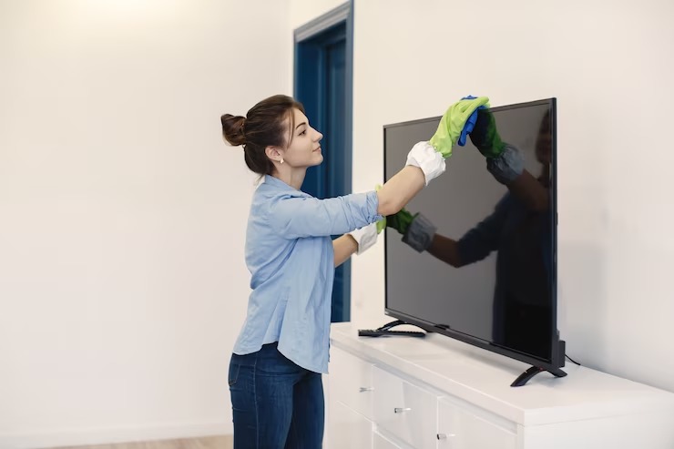 Como limpar televisão