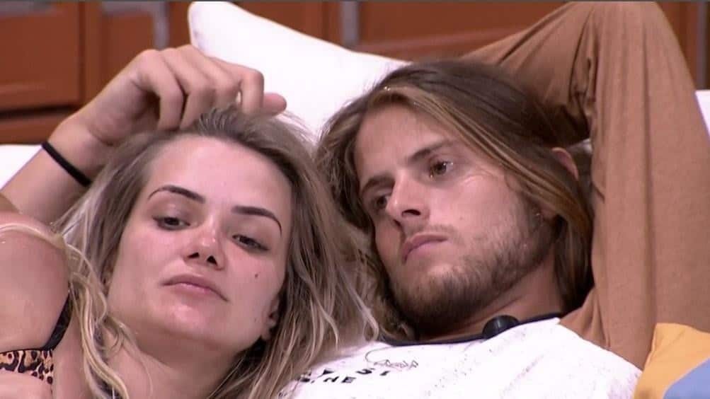 Marcela Mc Gowan e Daniel Lenhardt ainda no BBB20 (Reprodução/TV Globo)