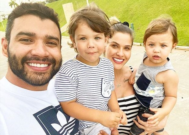 Andressa Suita e os filhos (Foto: Reprodução, Instagram)