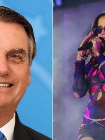 Jair Bolsonaro e Anitta (Reprodução)