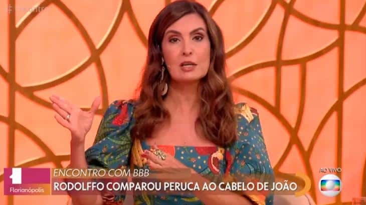 A apresentadora Fátima Bernardes no Encontro (Imagem: Reprodução/TV Globo)