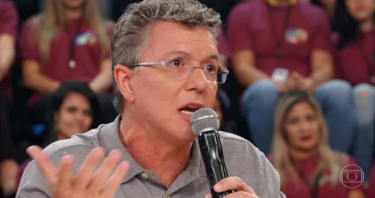 Boninho durante participação no Domingão do Faustão; diretor falou sobre recusa ao No Limite (Foto: Reprodução/TV Globo)