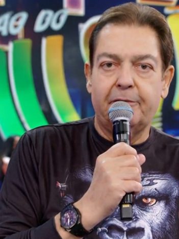 Fausto Silva no Domingão do Faustão; programa foi relembrado pelo repórter Kiko Menezes nas Olimpíadas de Tóquio (Foto: Reprodução/TV Globo)