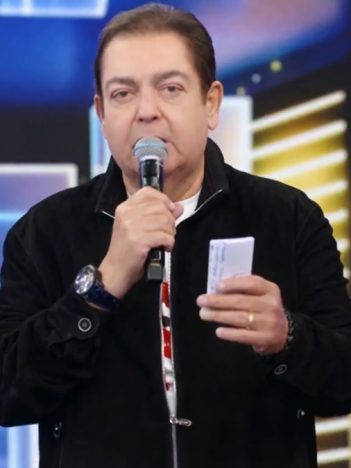 Fausto Silva no comando do Domingão do Faustão; apresentador estreia na Band em 2022 (Foto: Reprodução/TV Globo)