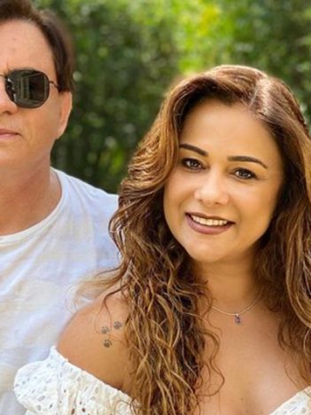 Chitãozinho e a esposa, Márcia Lima; cantor revelou ajuda da mulher para superar covid-19 (Foto: Reprodução/Instagram)