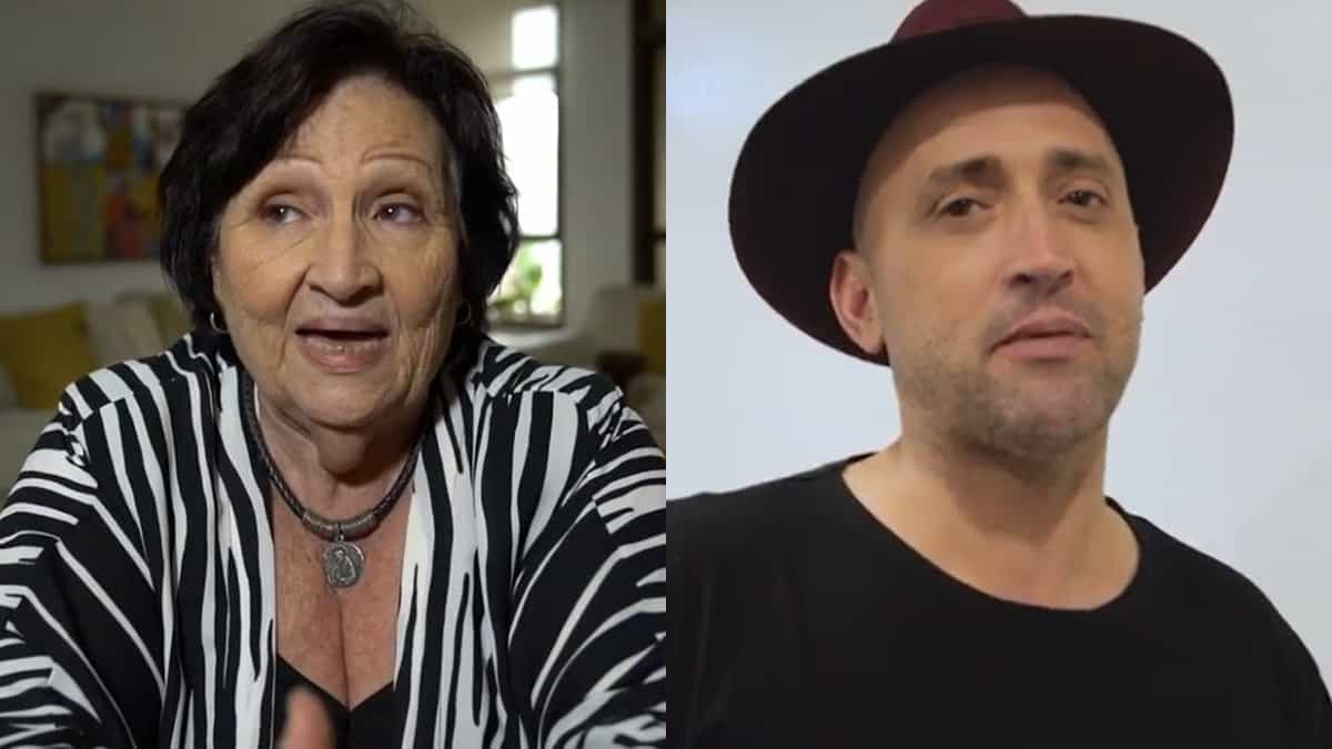 Déa Amaral e Paulo Gustavo; mãe do ator se comoveu com homenagem (Foto: Reprodução/TV Globo)