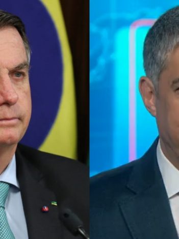 O presidente Jair Bolsonaro voltou a fazer ataques contra a Globo e o Jornal Nacional (Foto: Marcos Corrêa/PR e Reprodução/TV Globo)