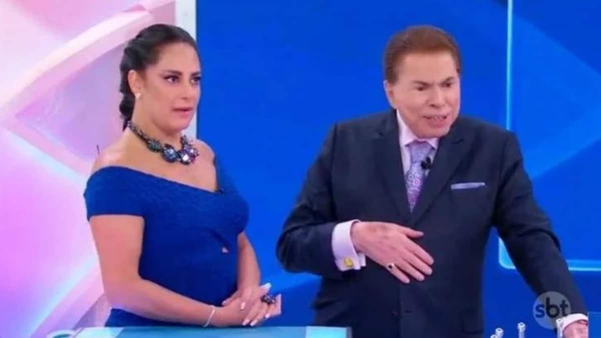 Silvia Abravanel e Silvio Santos; apresentadora falou sobre ser filha adotiva (Foto: Reprodução/SBT)