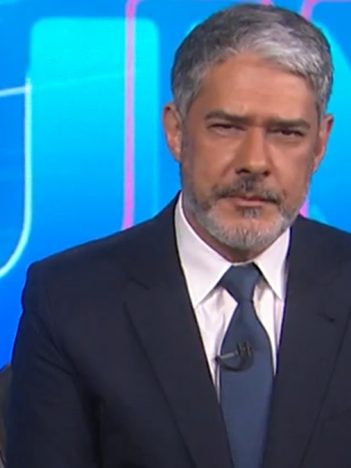 William Bonner no comando do Jornal Nacional (Foto: Reprodução/TV Globo)