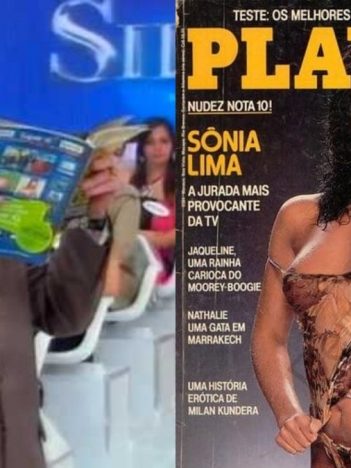 Silvio Santos e Sônia Lima na Playboy