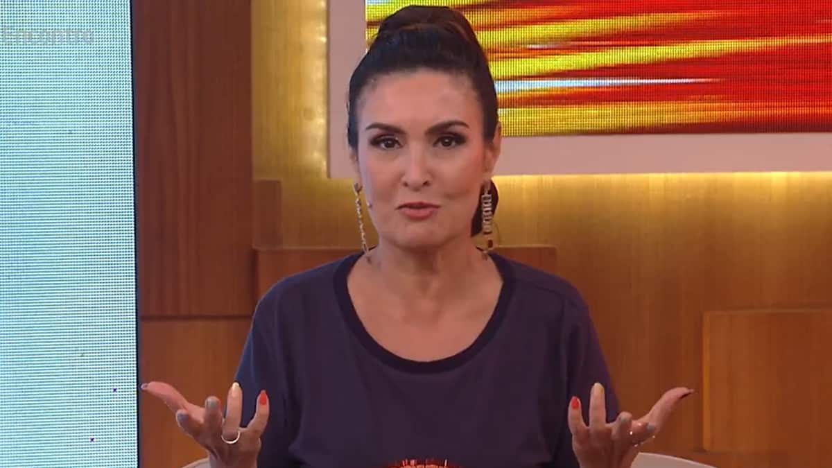 Fátima Bernardes foi surpreendida com reclamação de convidada durante o Encontro de hoje (Foto: Reprodução/TV Globo)