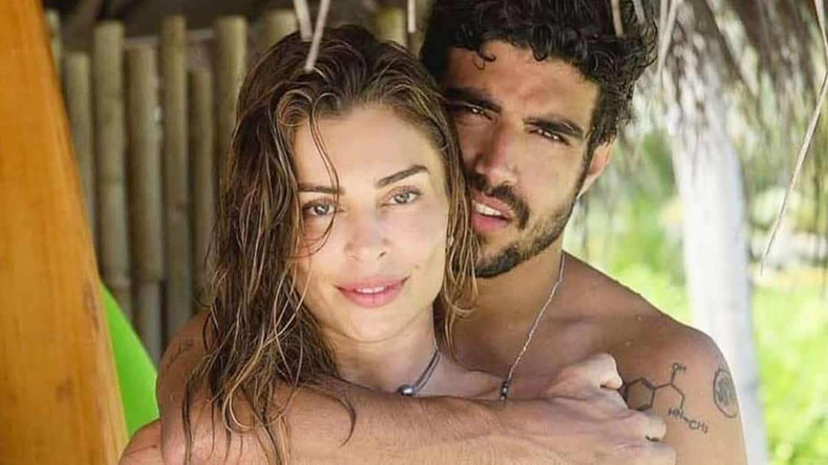 Grazi Massafera e Caio Castro em momento juntos; ator postou declaração para a amada (Foto: Reprodução/Instagram)