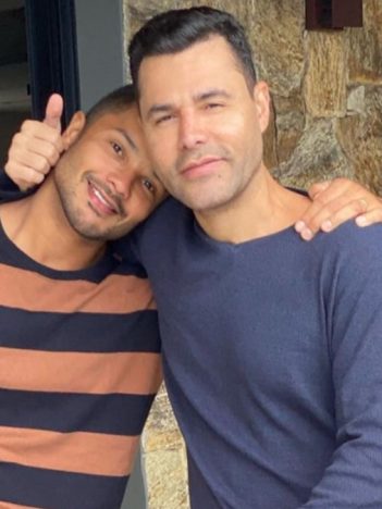 Júnior Figueiredo e Rodrigo Sant'Anna; humorista desabafou sobre o preconceitos contra LGBTQIA+ (Foto: Reprodução/Instagram)