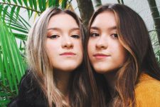 Marina e Sofia Liberato, filhas gêmeas de Gugu Liberato