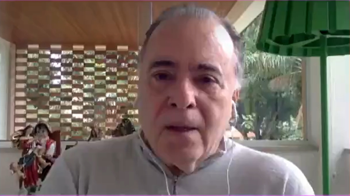 Tony Ramos relembrou no Mais Você o último encontro que teve com Tarcísio Meira (Foto: Reprodução/TV Globo)