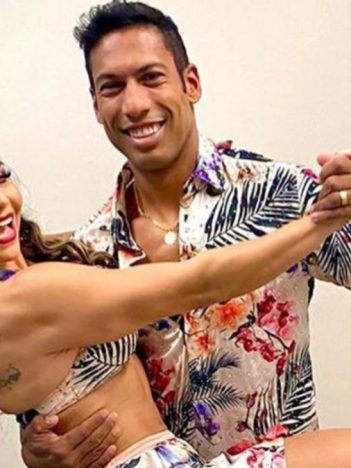 Viviane Araújo e Rodrigo Oliveira na Super Dança dos Famosos (Foto: Reprodução/Instagram)