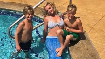 Britney Spears e os filhos, Sean e Jayden