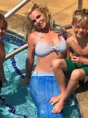 Britney Spears e os filhos, Sean e Jayden