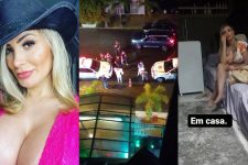 Ex-marido busca Andressa Urach em boate com ajuda da polícia