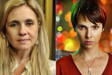 Adriana Esteves (Carminha) e (Débora Falabella) Nina em Avenida Brasil; novela teve mudanças secretas (Foto: TV Globo/Alex Carvalho)