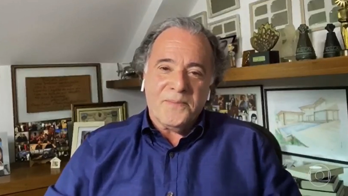 Tony Ramos lamentou a morte de Gilberto Braga (Foto: Reprodução/TV Globo)