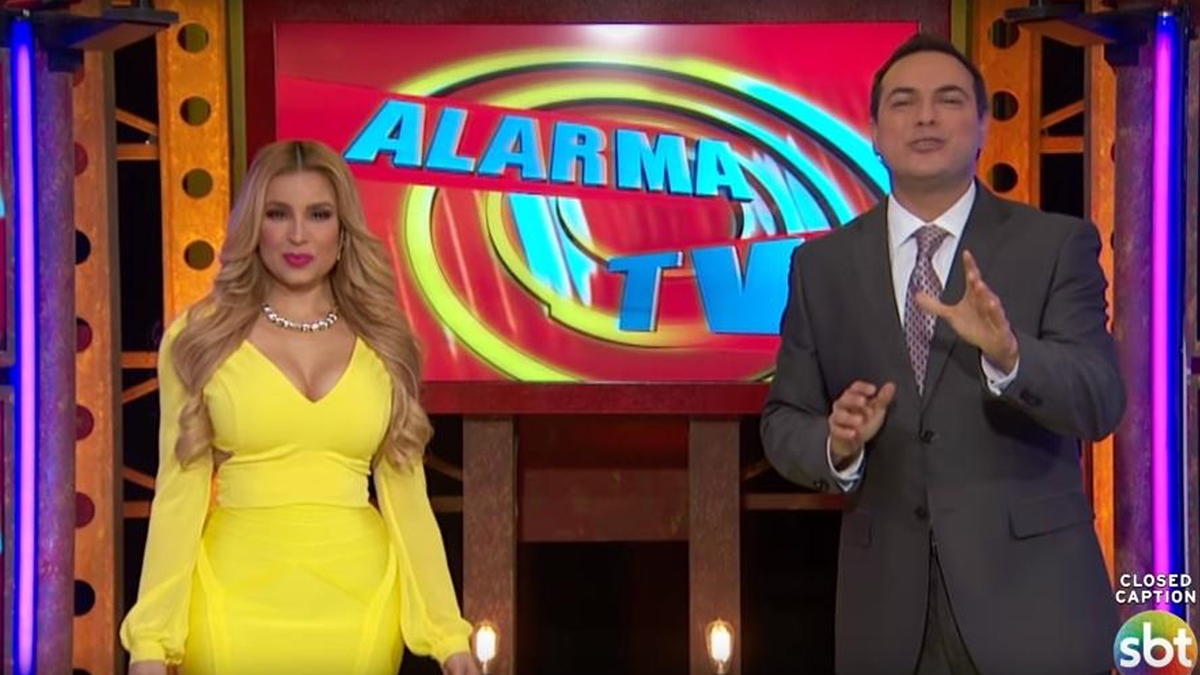Os apresentadores do Alarma TV (Foto: Reprodução/SBT)