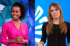 Maju Coutinho e Poliana Abritta no Fantástico (Foto: João Cotta/TV Globo/Reprodução)