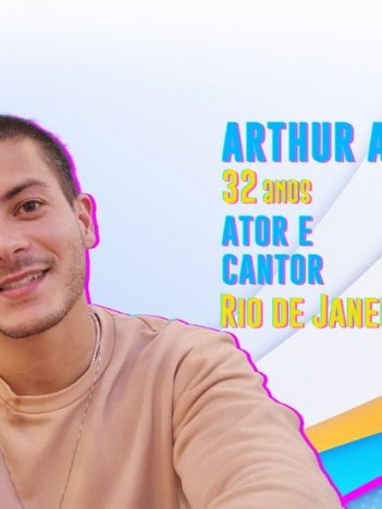 Ator e cantor Arthur Aguiar, participante do BBB 22 (Reprodução/TV Globo)