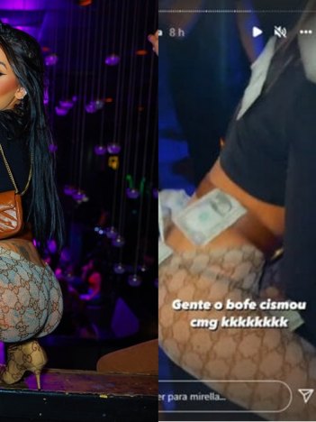 MC Mirella recebeu chuva de dinheiro em boate (Reprodução/Instagram)