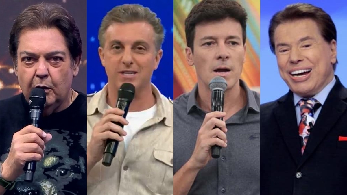 Faustão, Luciano Huck, Rodrigo Faro e Silvio Santos (Foto: Reprodução/Band/TV Globo/Antonio Chahestian/Record/Lourival Ribeiro/SBT)