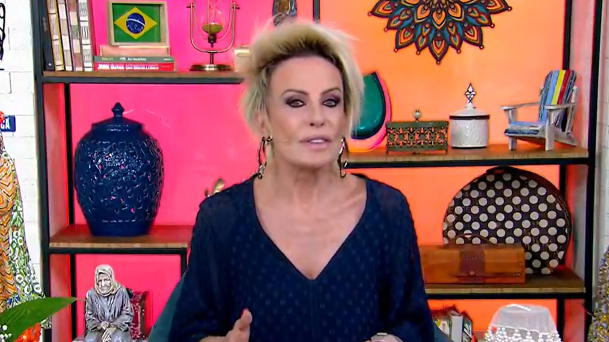 Ana Maria Braga no comando do Mais Você; apresentadora não apareceu e explicou o motivo (Foto: Reprodução/TV Globo)