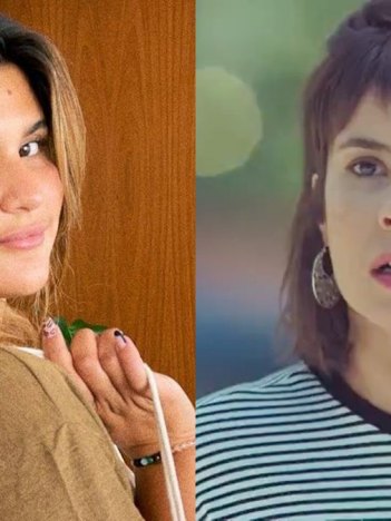 Giulia Costa e Andréia Horta chamaram a atenção na web (Foto: Reprodução/Instagram e TV Globo)