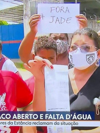 Jade Picon vira alvo de protesto ao vivo na Globo em Recife (Reprodução/Twitter)