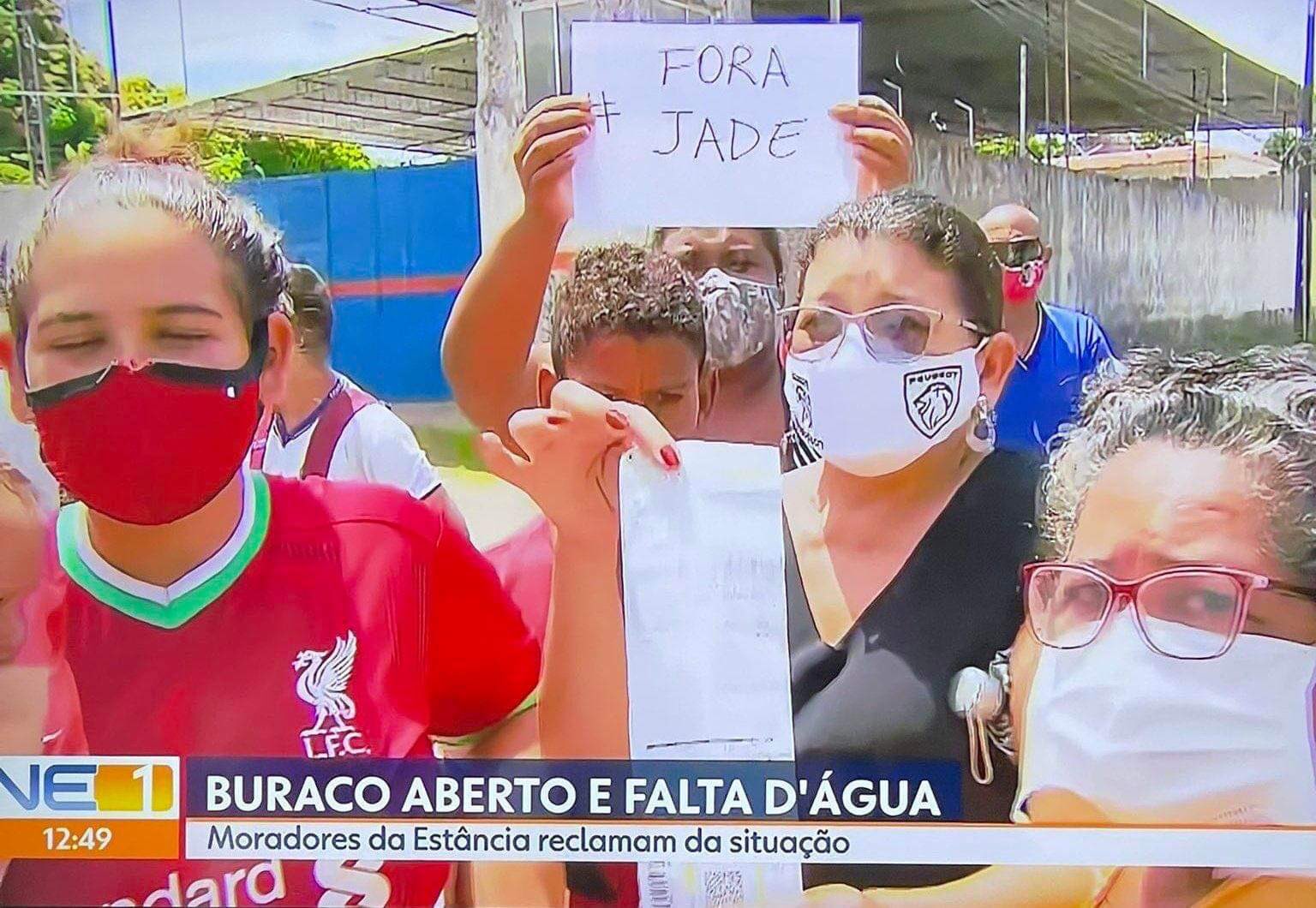 Jade Picon vira alvo de protesto ao vivo na Globo em Recife (Reprodução/Twitter)