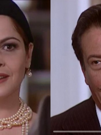 Marcela (Drica Moraes) suspeitará de Batista (Luís Melo) em O Cravo e a Rosa (Foto: Reprodução/TV Globo)