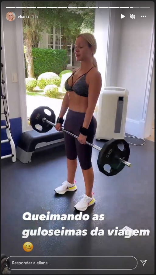 Eliana exibe corpão em vídeo fitness (Foto: Reprodução/Instagram)