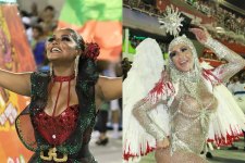 Adriana Bombom e Gracyanne Barbosa são destaques do carnaval do Rio de Janeiro (Foto: AGNEWS)