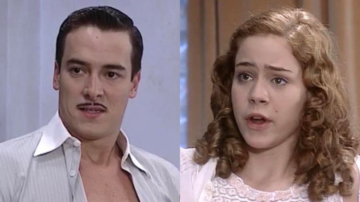 Heitor (Rodrigo Faro) e Bianca (Leandra Leal) em cena de O Cravo e a Rosa (Foto: Reprodução/TV Globo)