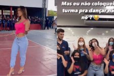 Ex-bbb Larissa gera comoção em escola de Pernambuco (Reprodução/Instagram)