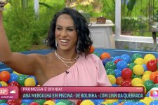 Cantora Linn da Quebrada no Mais Você (Reprodução/TVGlobo)