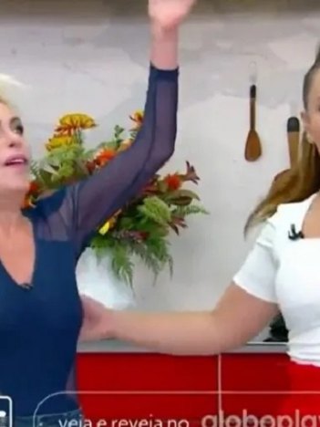 Ana Maria Braga passou mal no Mais Você (Imagem: Reprodução/TV Globo)