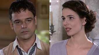 Edmundo (Ângelo Antônio) impedirá golpe em Candoca (Miriam Freeland) em O Cravo e a Rosa (Foto: Reprodução/TV Globo)