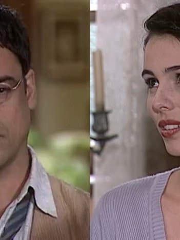 Edmundo (Ângelo Antônio) impedirá golpe em Candoca (Miriam Freeland) em O Cravo e a Rosa (Foto: Reprodução/TV Globo)
