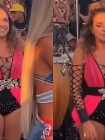 Daniela Mercury é flagrada secando Brunna Gonçalves (Reprodução/Twitter)