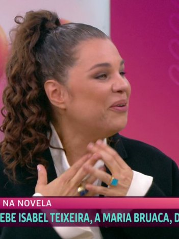 Isabel Teixeira durante o Mais Você (Reprodução/TVGlobo)